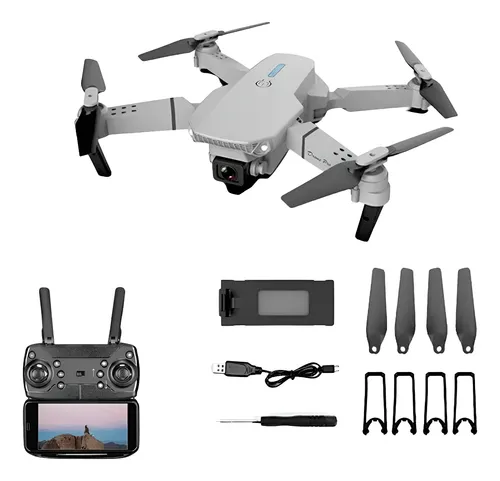 Mini Drone Inova Obstáculos Câmera Dupla Hd Iniciante Preto